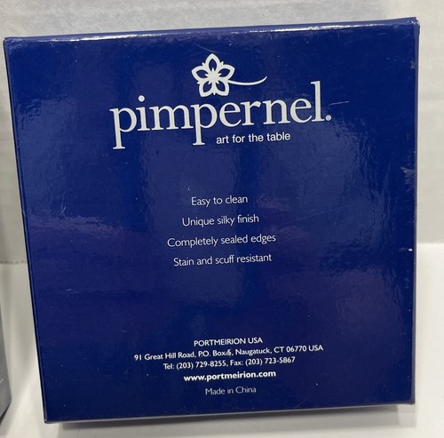 Pimpernel Cork Backed Coasters Fruits With Border Of Green Leaves 6 In Box - Picture 7 of 7