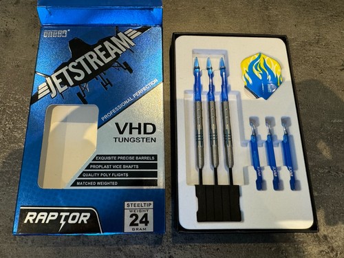 PREMIUM Set ONE80 JETSTREAM RAPTOR VHD Performance Darts TUNGSTEN 24g STEELTIP - Picture 3 of 11