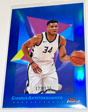 GIANNIS ANTETOKOUNMPO /175 BLUE REFRACTOR BASE CARD 2025 TOPPS FINEST BASKETBALL