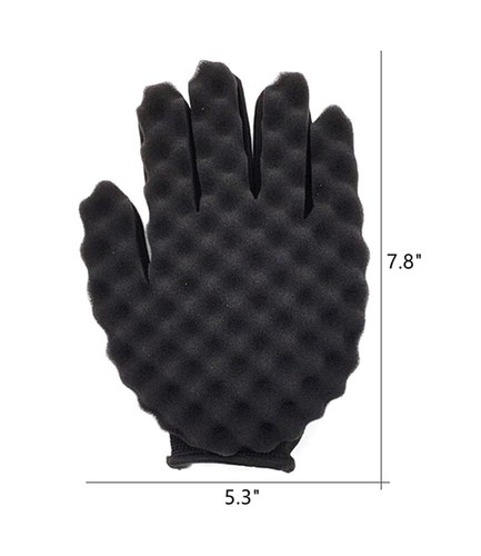 Haarschwamm Set, Magic Curl Glove, Afro Bürste, Metall Pick Kamm und Twist Com... - Bild 6 von 7