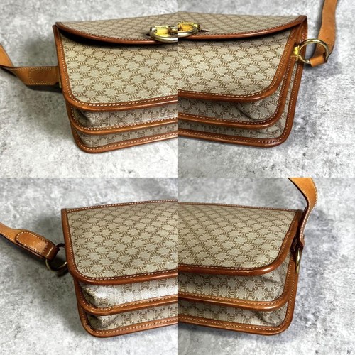 Extreme Celine Shoulder Bag Triomphe Gancini - Picture 4 of 11