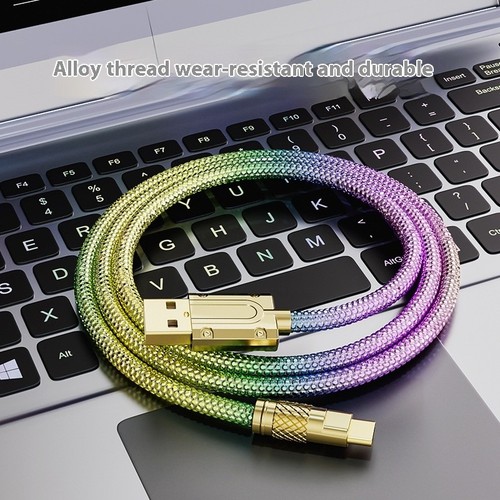 PD 20W Diamond Braided Type-C Fast Charging Data Cable - 第 1/5 張圖片