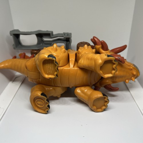 Imaginext Triceratops Combat Caveman Catapult Dinosaur Only 2014 Mattel - Picture 6 of 8