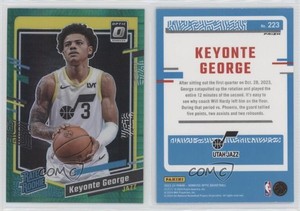 2023 Panini Donruss Optic Rated Green Hyper Prizm Keyonte George #223 Rookie RC