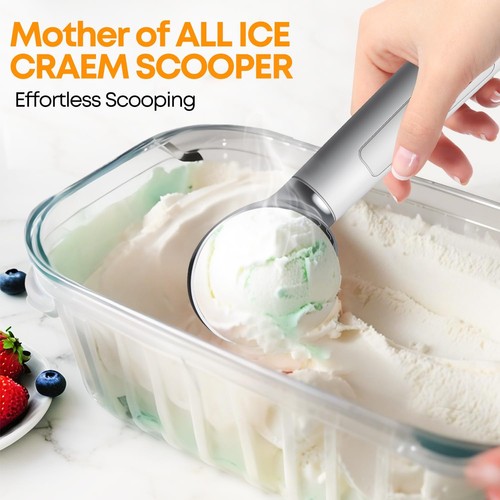 Heated Ice Cream Scooper,Stainless Steel Heated and Rechargeable Ice Cream Sc... - Picture 2 of 7