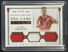 BLAKE GRIFFIN 2015-16 PANINI NATIONAL TREASURES 20 GAME GEAR TRIPLE JERSEY 10/49