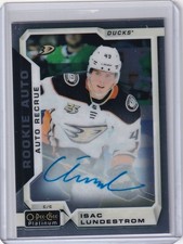 2018-19 O-Pee-Chee Platinum Rookie Autos #R-IL Isac Lundestrom RC AUTO