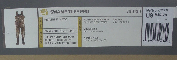 Lacrosse 700130M-9 Swamp Tuff Pro 1000G Wader Realtree Max5 Size 9 - Image 3 of 3