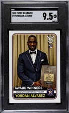 2020 Topps Big League -AWARD WINNERS- Yordan Alvarez (RC) ASTROS *SGC 9.5* #270