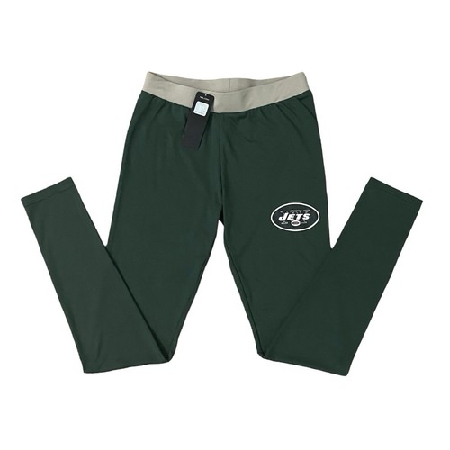 NFL Damen New York Jets Team grün & grau solide Leggings