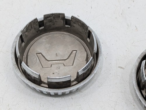 2x Honda 70s 80s Wheel Center Hub Cap Chrome Genuine OEM Black Silver - Bild 16 von 16