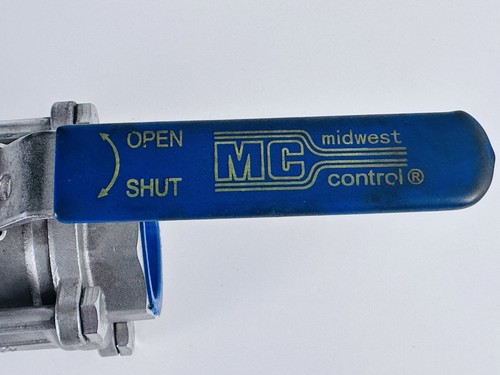 2” Ball Valve Midwest Control W2103 -316 Stainless Steel 1,000psi CWP Full Port - Picture 4 of 6
