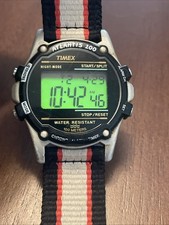 TIMEX INDIGLO DIGITAL QUARTZ U.S. PATENT 4527096 MEN'S Atlantis 100