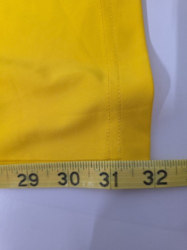 Knallgelbes Crop Top und Hose Jump Suit mit weitem Bein Damen Größe XL Stretch leicht - Bild 8 von 13