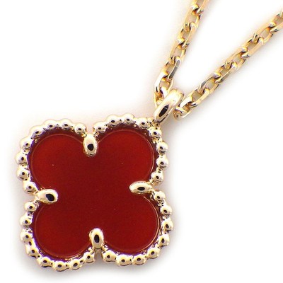 Van Cleef & Arpels Halskette Sweet Alhambra VCARN59M00 Blume Karneol 750RG