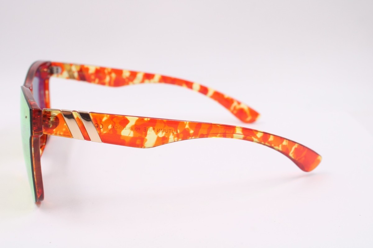BLENDERS AUTUMN FIRE POLORIZED CAT. 3 MIRRORED LENS SUNGLASSES / BAD LENS View 2