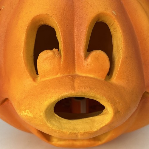 Mickey Mouse Halloween beleuchteter Kürbis Trendmasters 1996 Jack-O-Lantern Disney - Bild 3 von 14