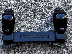 Griffin & Howe 1” scope mount with rings aluminum black