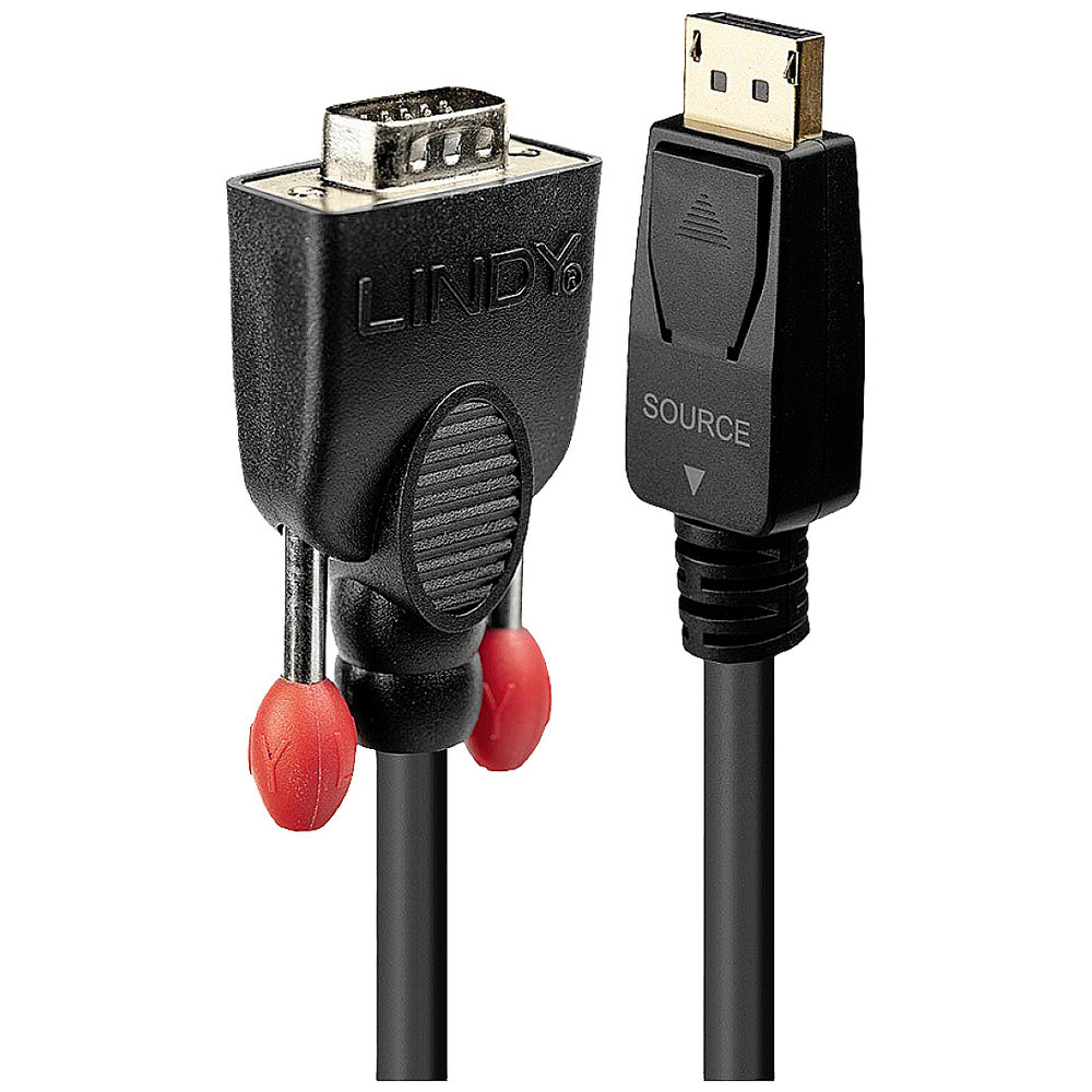 LINDY Anschlusskabel VGA 9pol. Штекер, DisplayPort Stecker 3.00 m Schwarz 4...