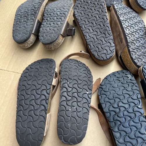 LOT of 8 BIRKENSTOCK Sandals Rehab Resale Wholesale Need Repair - Picture 6 of 15