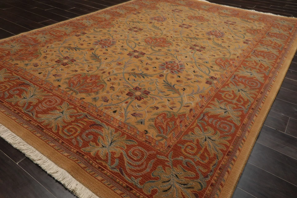 Couristan 6'7''x9'10'' New Zealand Wool French Aubusson Savonnerie 300 KPSI Rug - Image 4 of 4