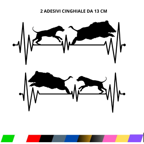 Aufkleber Sticker Vinyl Wildschweinjagd Hund Decal - Bild 1 von 1
