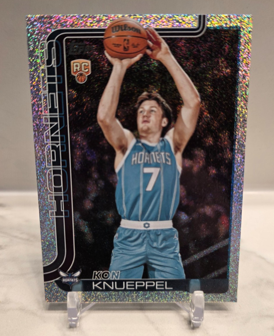 2025-26 Kon Knueppel Topps Basketball SandGlitter Rookie RC #204 Hornets