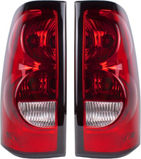 Tail Lights Fits 03-06 Silverado 1500 2500 3500 Pair Rear Brake Lamps Assembly