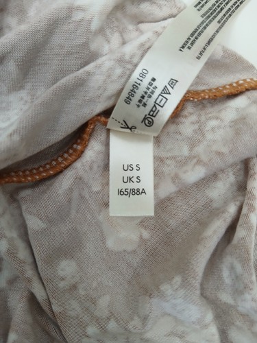 INTIMATELY FREE PEOPLE Floral Spring Print Long Sleeve Thong Bodysuit Blouse S - Picture 7 of 12