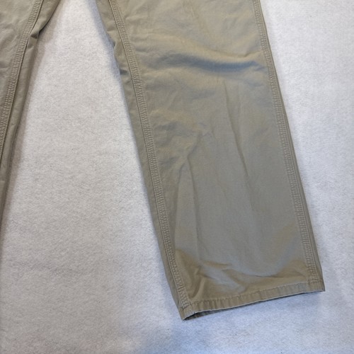 Vintage Carhartt Carpenter Hose 34x32 B151 Tan Canvas Work Loose Original Fit - Bild 4 von 16