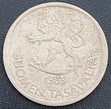 FINLAND  1 Markka  1985  Coin  KM#49a