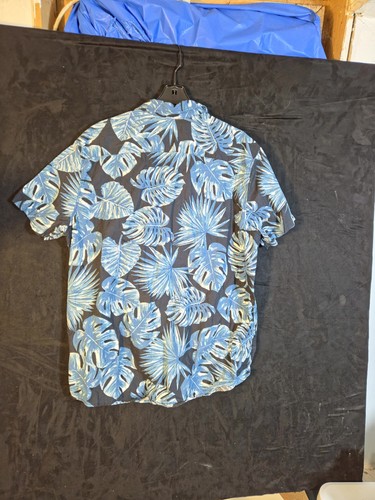 Emmatix Hawaiihemd Aloha Herren Gr. XXL blau Tropical Leaf Print - Bild 2 von 4