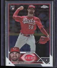 2023 Topps Chrome Update Levi Stoudt Rookie Cincinnati Reds #USC13