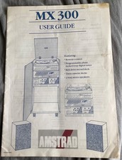 Amstrad MX 300 hi-fi system user guide 1988