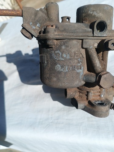 Old Solex Carburettor 28 IBT Made in France Renault Citroen Carburetor - Foto 8 di 21