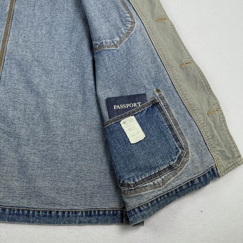 Chaqueta De Colección HUGO BOSS Para Hombres L Denim Pawnee Tareas Abrigo Ropa de Trabajo Gran Tamaño Años 90 - Imagen 8 de 18