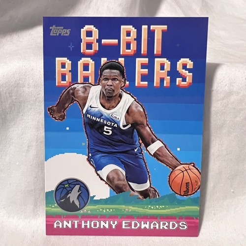 2025-26 Topps Basketball 8-Bit Ballers - Anthony Edwards #8B-18 Timberwolves - Picture 1 of 2