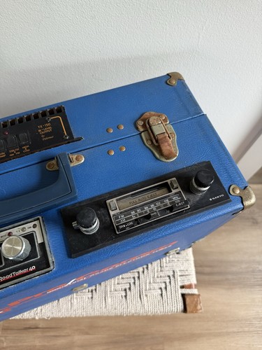 🍊Vintage Homemade Sears RoadTalker 40 CB, Sanyo Player & More in Carrying Case! - Picture 4 of 21
