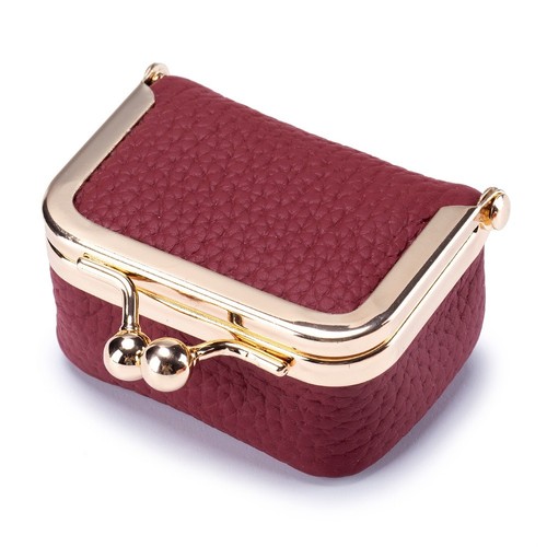 Kiss Lock Small Wallets Solid Color Change Pouch Retro Storage Bag - Picture 11 of 13