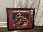 Travis Kelce Framed 22x18  AFC West Champs Auto , Autograph ,