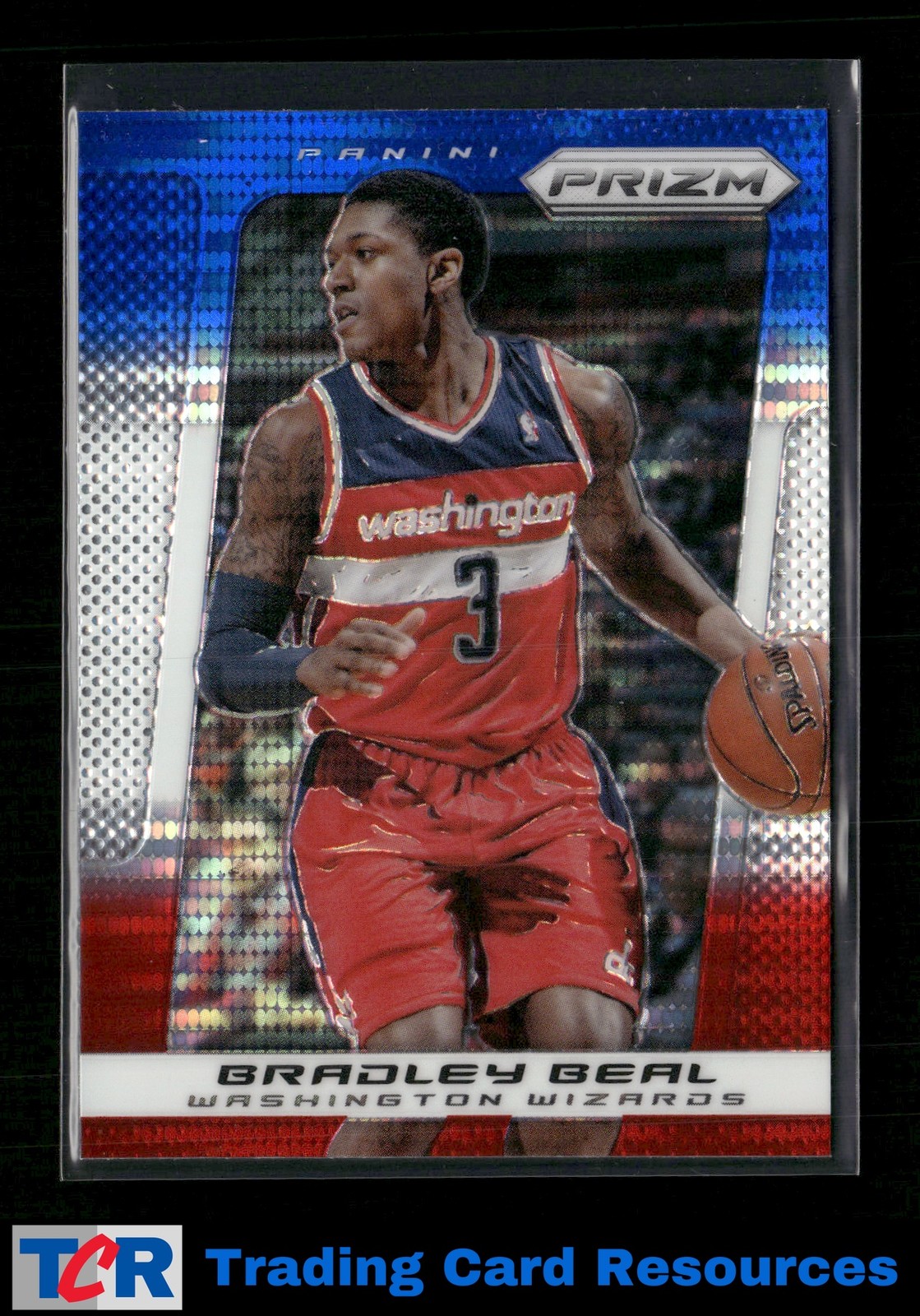 2013-14 Panini Prizm #41 Bradley Beal Blue White Red Pulsar Prizm