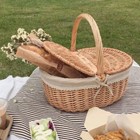Willow Outdoor Picnic Basket Wicker Vegetable with Lid