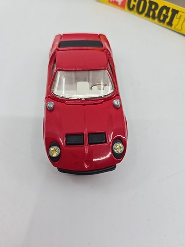 Corgi Toys 342 Red Lamborghini P400GT Miura Fighting Bull Whizz Wheels W/Box H/M - Picture 11 of 20