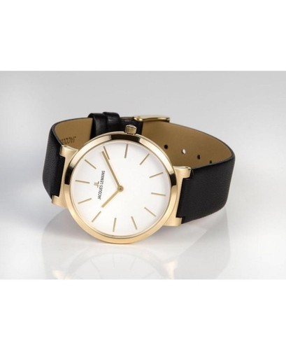 JACQUES LEMANS Women Quartz Casual Watch Classic Dress Silver Dial Waterproof Ro - Picture 4 of 4