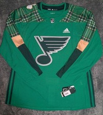 Adidas NHL St. Louis Blues St. Patrick's Day Jersey - Men’s Size 54 NWT