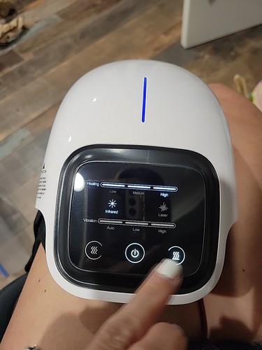 FORTHiQ FQ-ST 1101 Smart Knee Massager White Heat Vibration - Picture 9 of 14