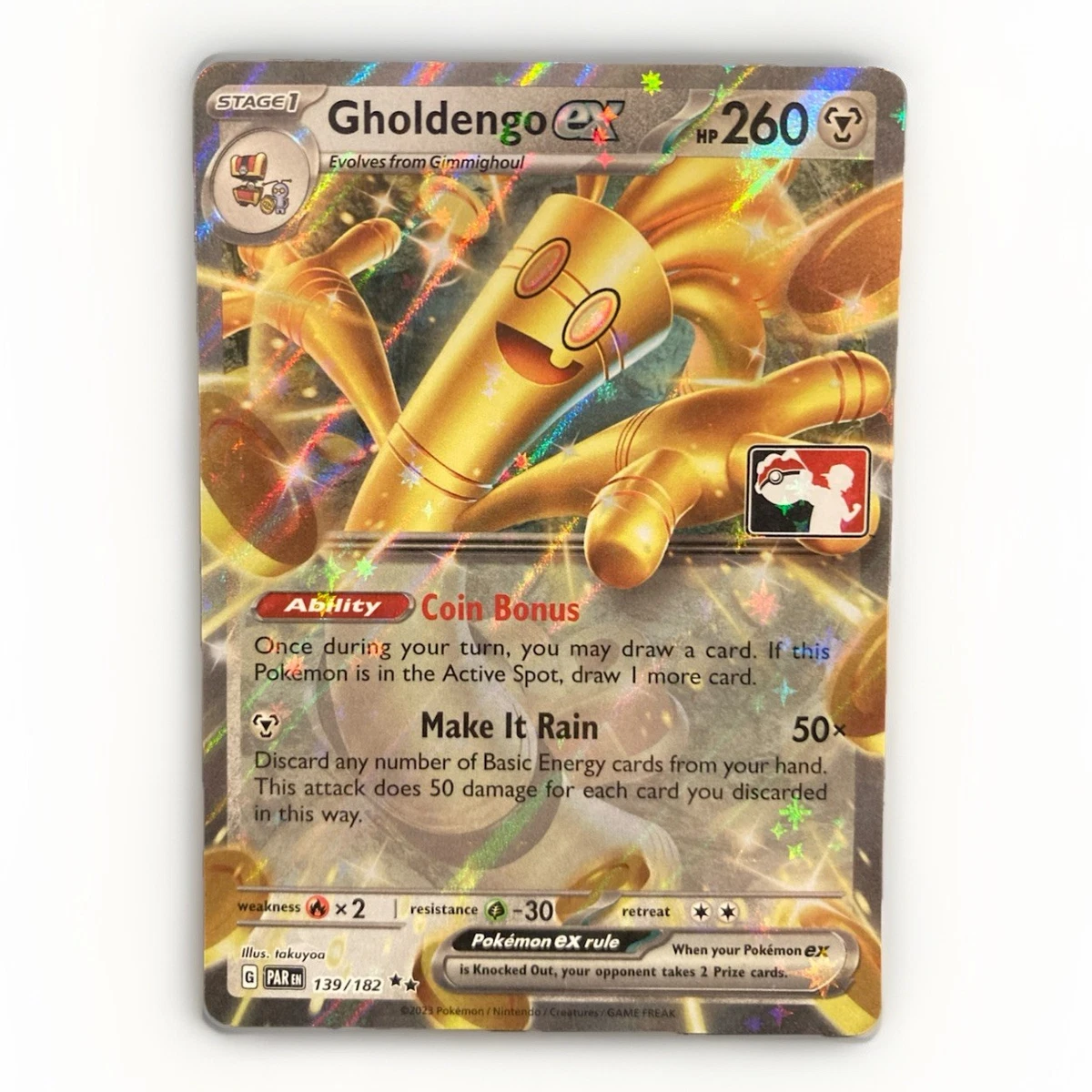 Gholdengo Ex 139/182 Prize Pack Series Cards for sale | eBay