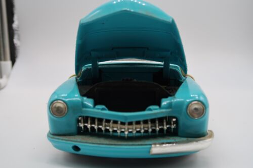 1999 Hot Wheels 1:18 1950 Merc Woodie Mercury Surfboard In Back Teal - Picture 15 of 24
