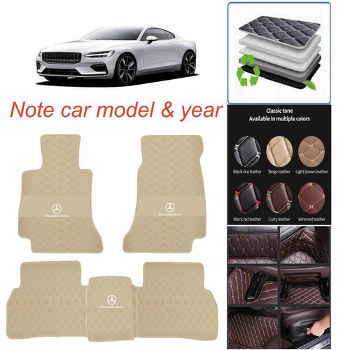 For Mercedes Benz All Models Car Floor Mats Luxury Custom Carpets Waterproof Mat - Picture 12 of 49