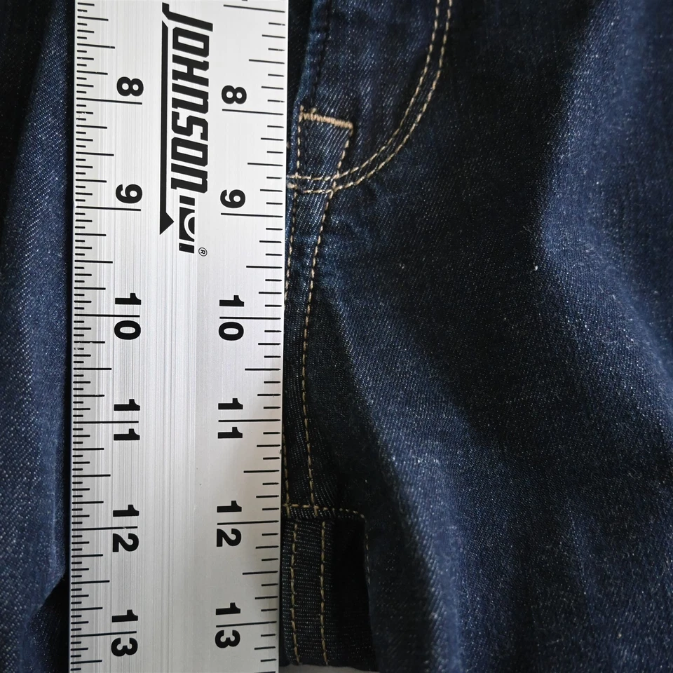 Pantalones de mezclilla para hombre 34 Heritage 38x32 Charisma tiro cómodo clásicos rectos oscuros Foto 3 de 4